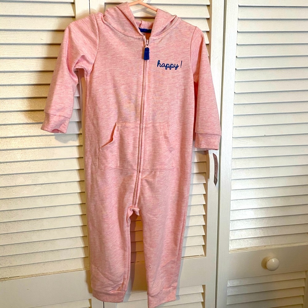 NWT 18M long sleeve zip up onesie